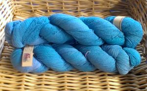 Soysilk Hand-Painted Lace - Fairies Blue